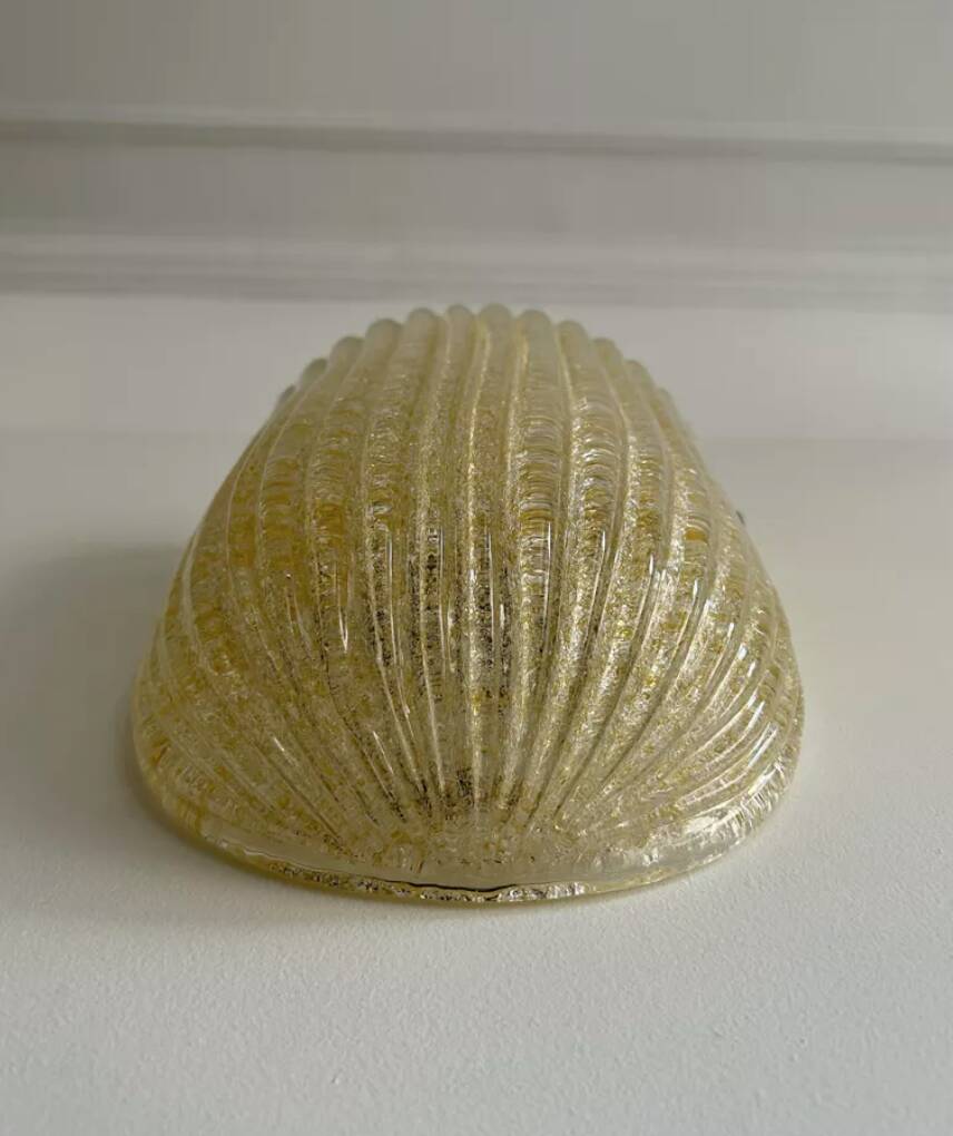Pair of vintage murano wall lights, zonca italy 1970