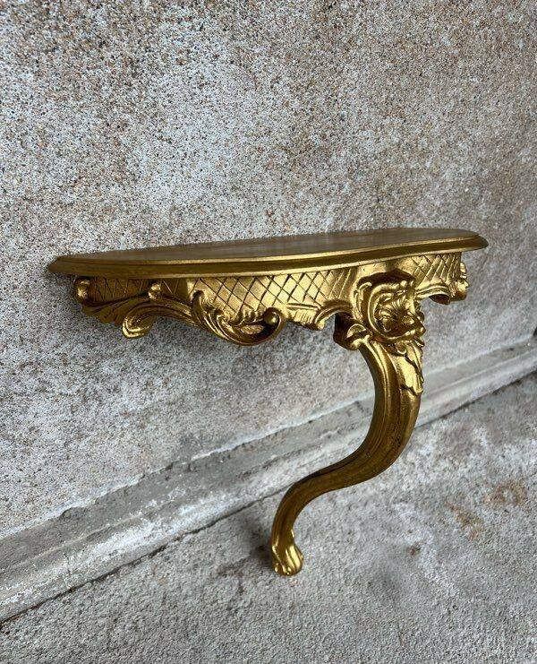 Fully restored vintage wall shelf