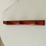 Vintage wooden wall coat rack 60s/70s