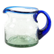 Glass milk jug, Italian design, 1970s, made in Italy