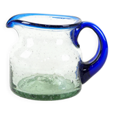 Glass milk jug, Italian design, 1970s, made in Italy