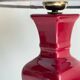 VINTAGE Chic Ceramic and Velvet LAMP