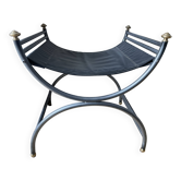 Tabouret Curule en cuir