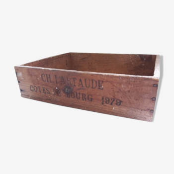 Wooden crate wine 1979