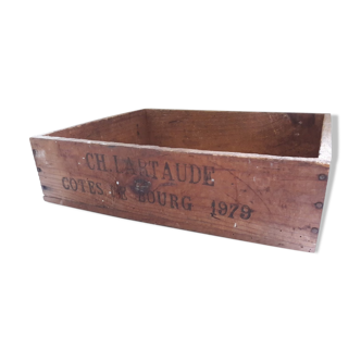 Caisse en bois vin 1979