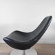 Pair of Tirup Ikea leather armchairs