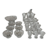 DAUM crystal glass set, KIM EPIS collection - 1950s