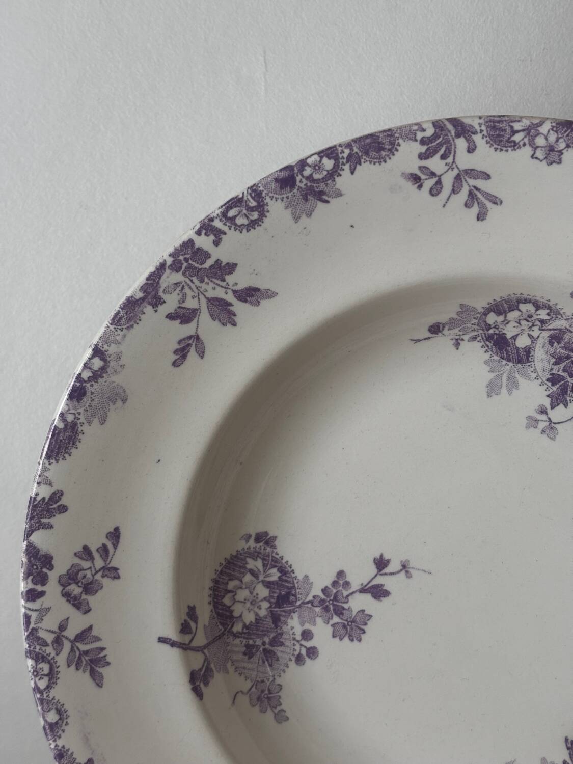 Sublime hollow plate Terre de Fer Longwy Hanoi