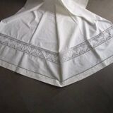 Old single sheet 260x135cm - embroidered back