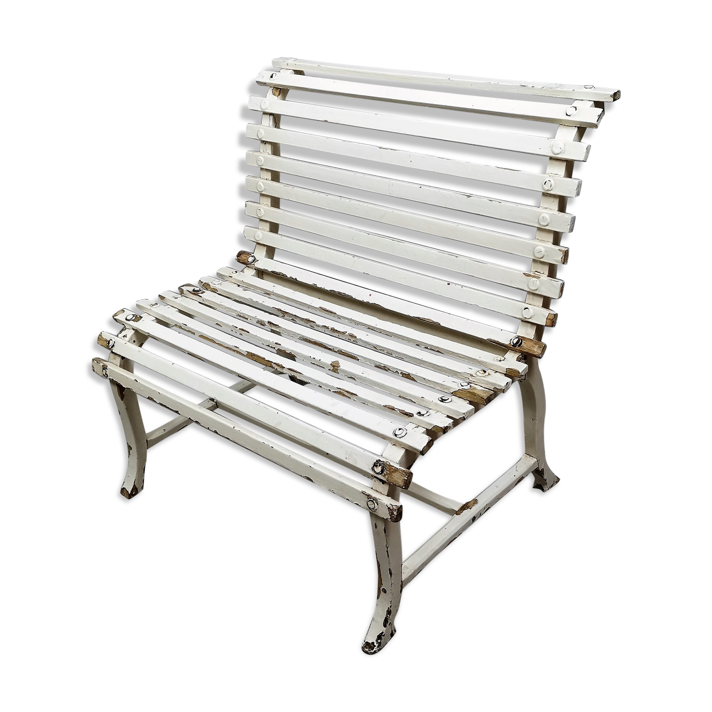 Small child bench painted wooden