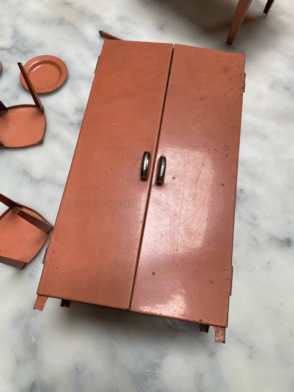 Old metal doll furniture from the 50s