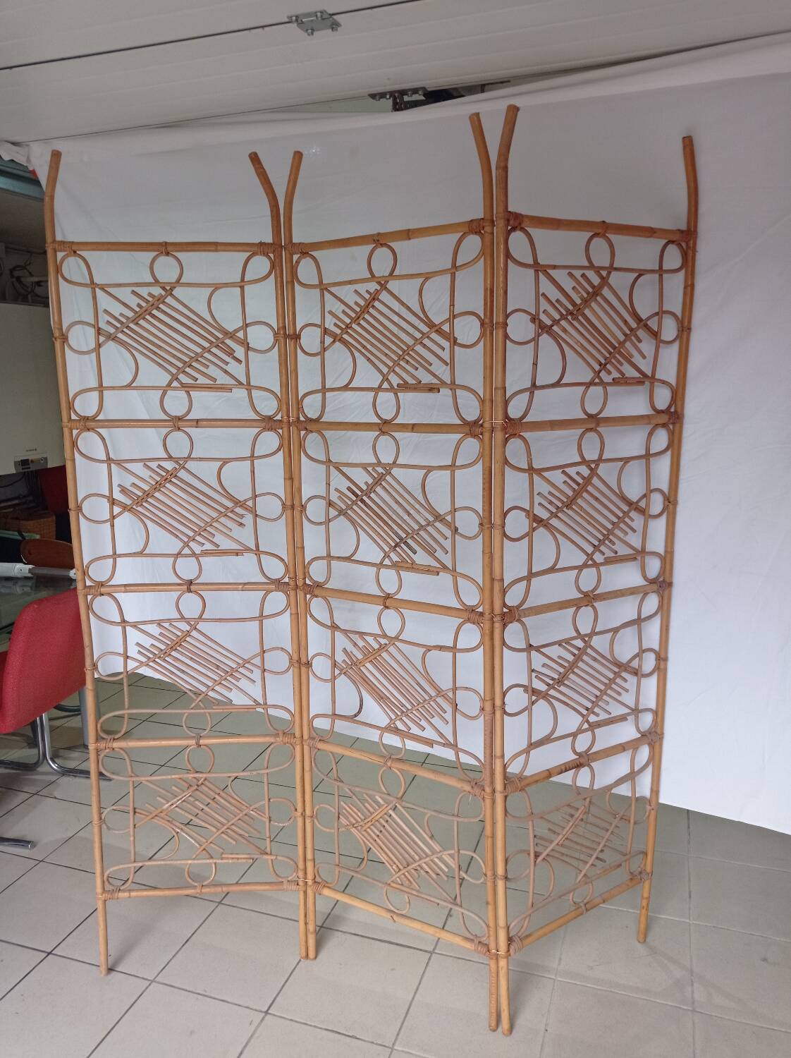 Rattan and wicker screen