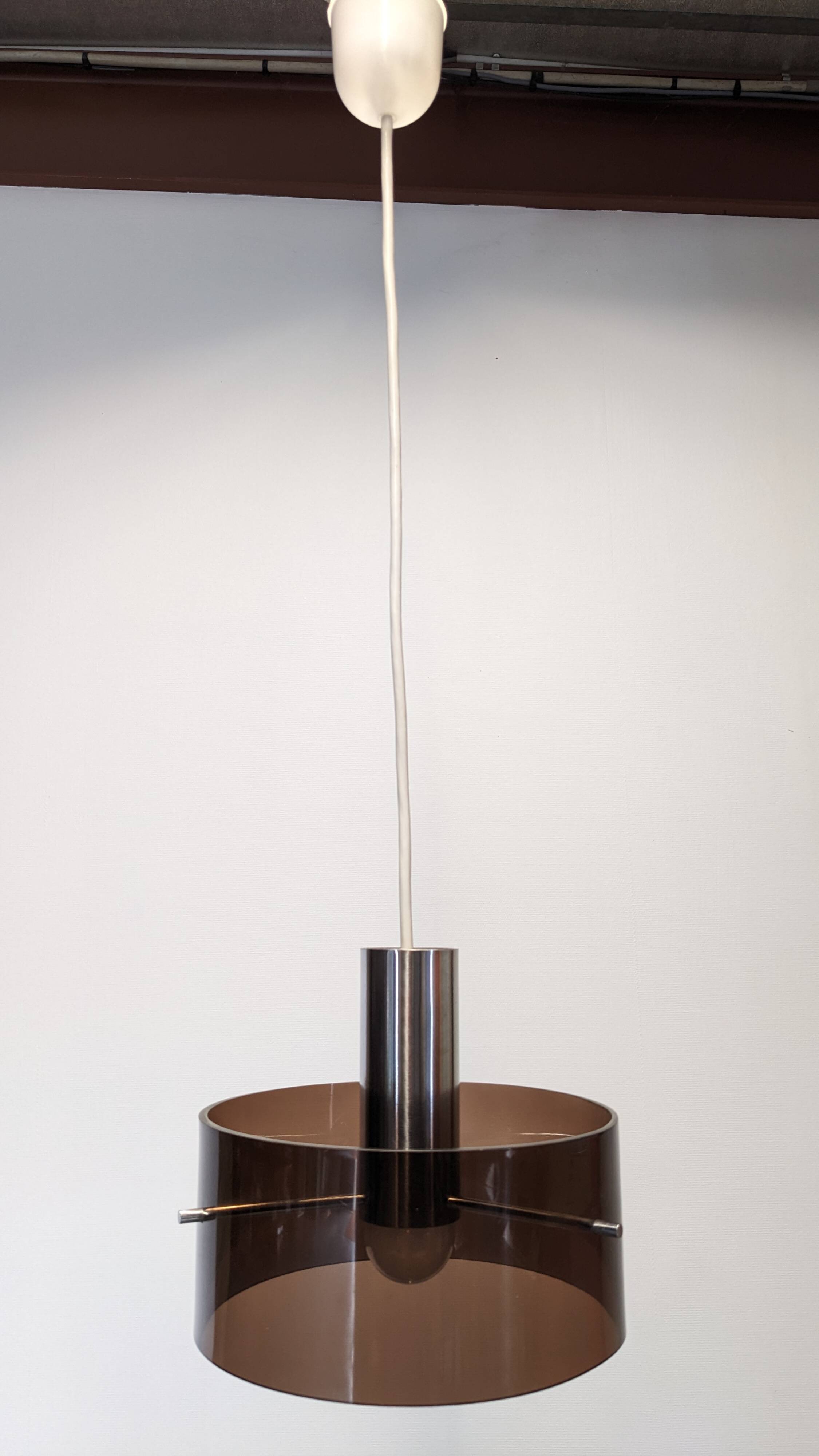 Suspension Space age in plexiglass by Philippe Rogier for Oxar, France 1970