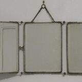 Triptych barber mirror