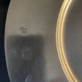 Set of 13 plates in fine pewter