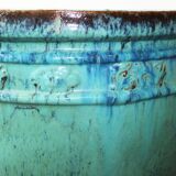 Glazed terracotta planter, handmade, 20th century
