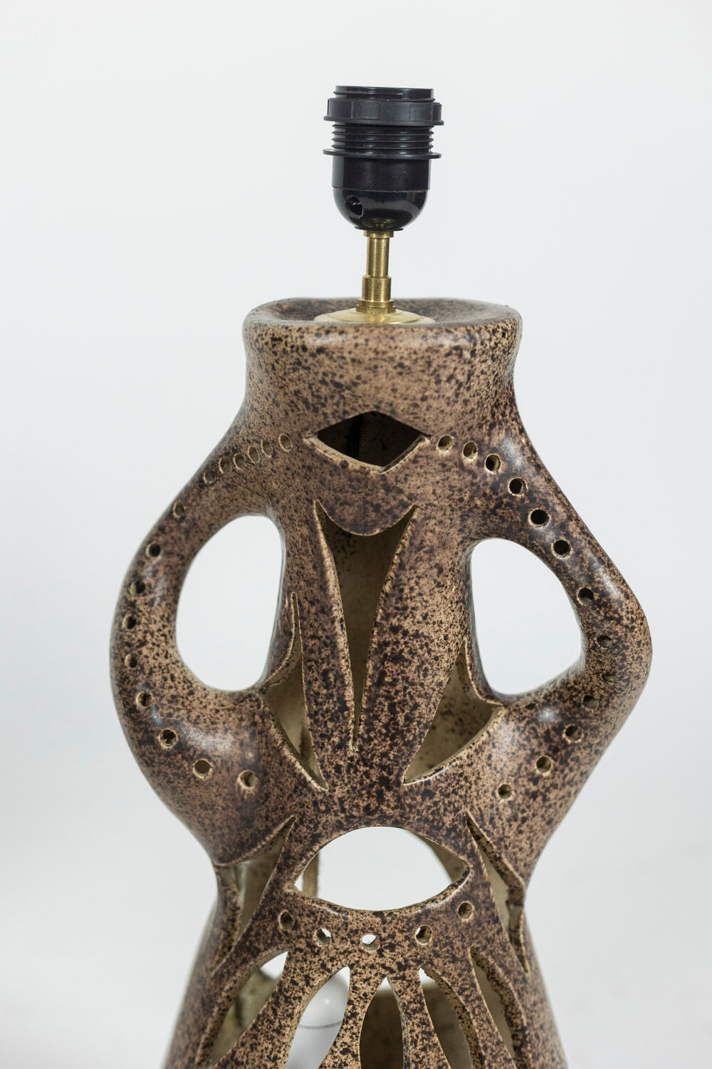 Pair of terracotta lamps, Bastian Le Pemp, 1970s