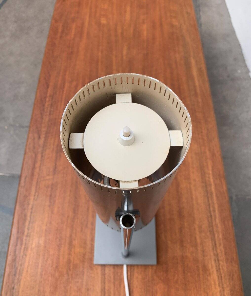 Danish mid-century Trombone table lamp by Jo Hammerborg for Fog & Mørup.