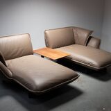 Système de canapé Beam avec table basse Walnut Beam Conçu par Patricia Urquiola pour Cassina