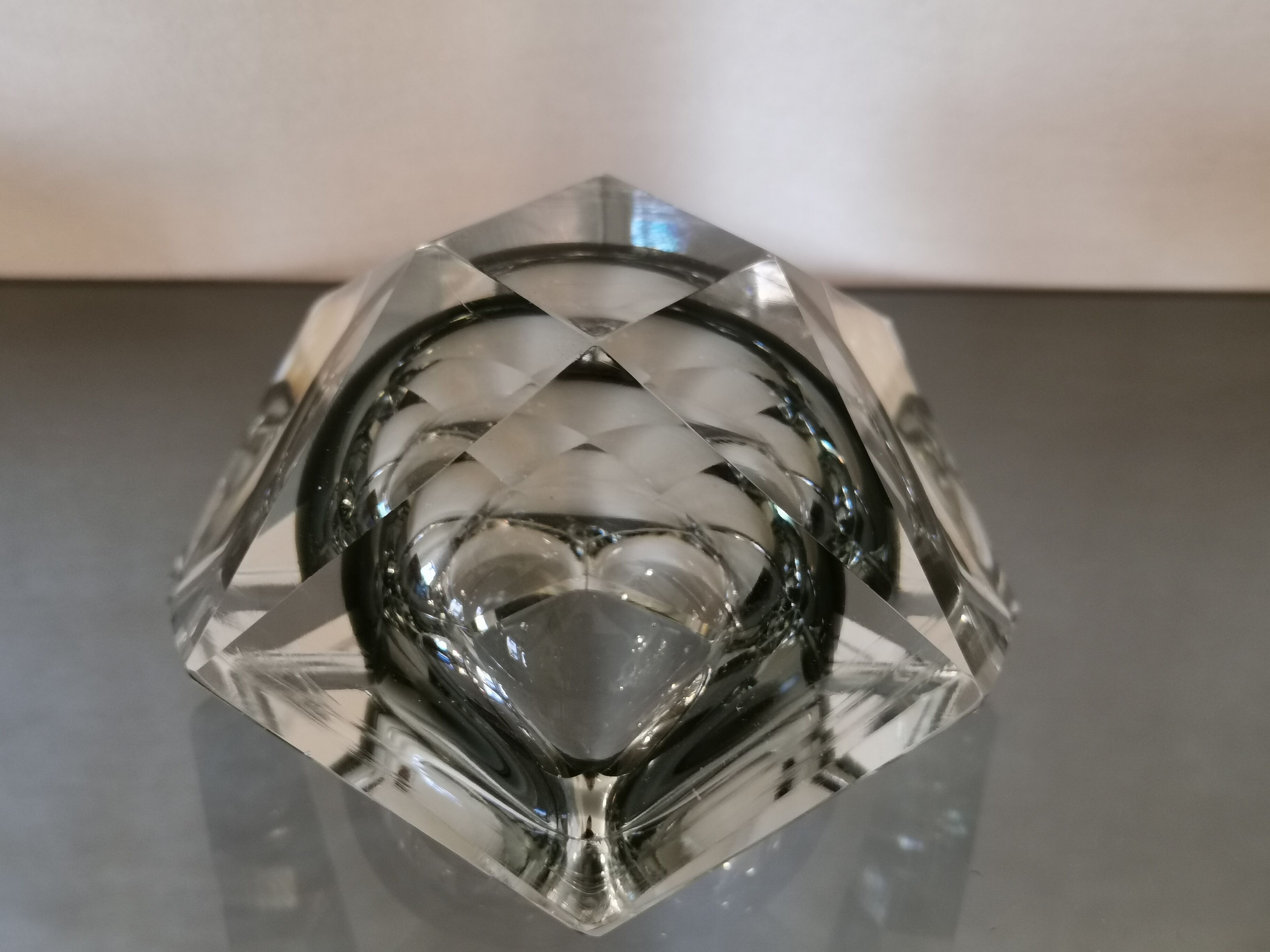 Murano glass ashtray by Flavio Poli for Seguso 60s