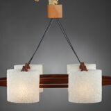 Scandinavian suspension in teak and granite perplex