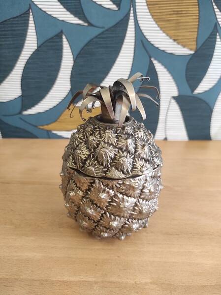 Sucrier Ananas Argenté type "Mauro Manetti"