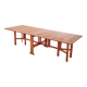 table suédoise "Gate Leg" modulable et dépliante de 4 à 14 personnes (2.8m de long) en teck par Göran Strand & Eriksson pour Lelångs Mobelfabrik (Vintage années 60