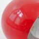 Lampe Space Age en tôle laquée rouge dans le goût de Magistretti, 1960