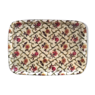 Retro flowered melaminate tray