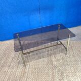 Smoked glass coffee table circa 1970