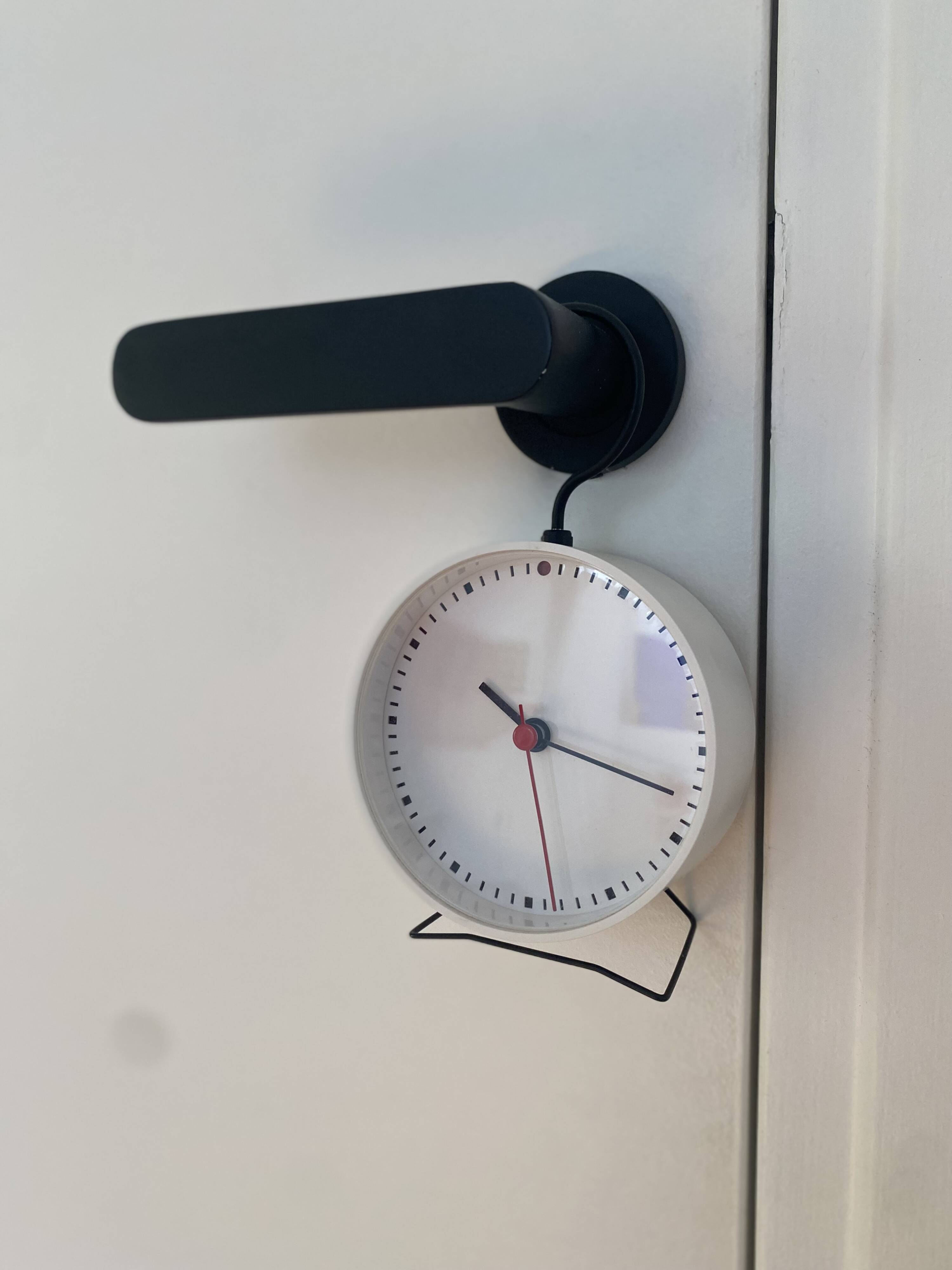 White clock to stand or hang ikea vintage model sniffa