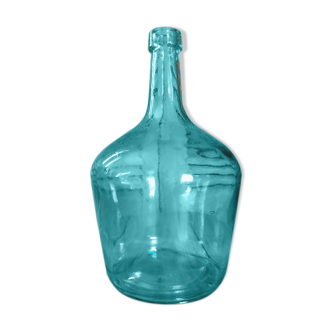 Demijohn green blue bonbonne touque bottle ancient dp0421308