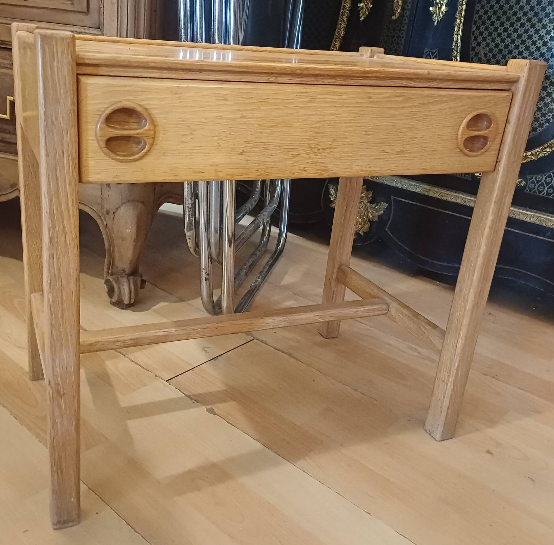 Scandinavian bedside table attributed to Arne Wahl Iversen, year 1960.