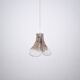 3 leafed murano glass pendant lamp by Carlo Nason for Mazzega