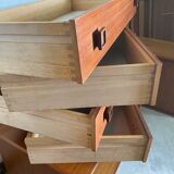 Storage cabinet module 2 in Scandinavian teak 60s