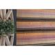 Vintage Turkish Hand-Knotted Wool Cotton Orange Kilim Runner Rug 127x391
