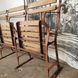 Theatre bench, folding seats
