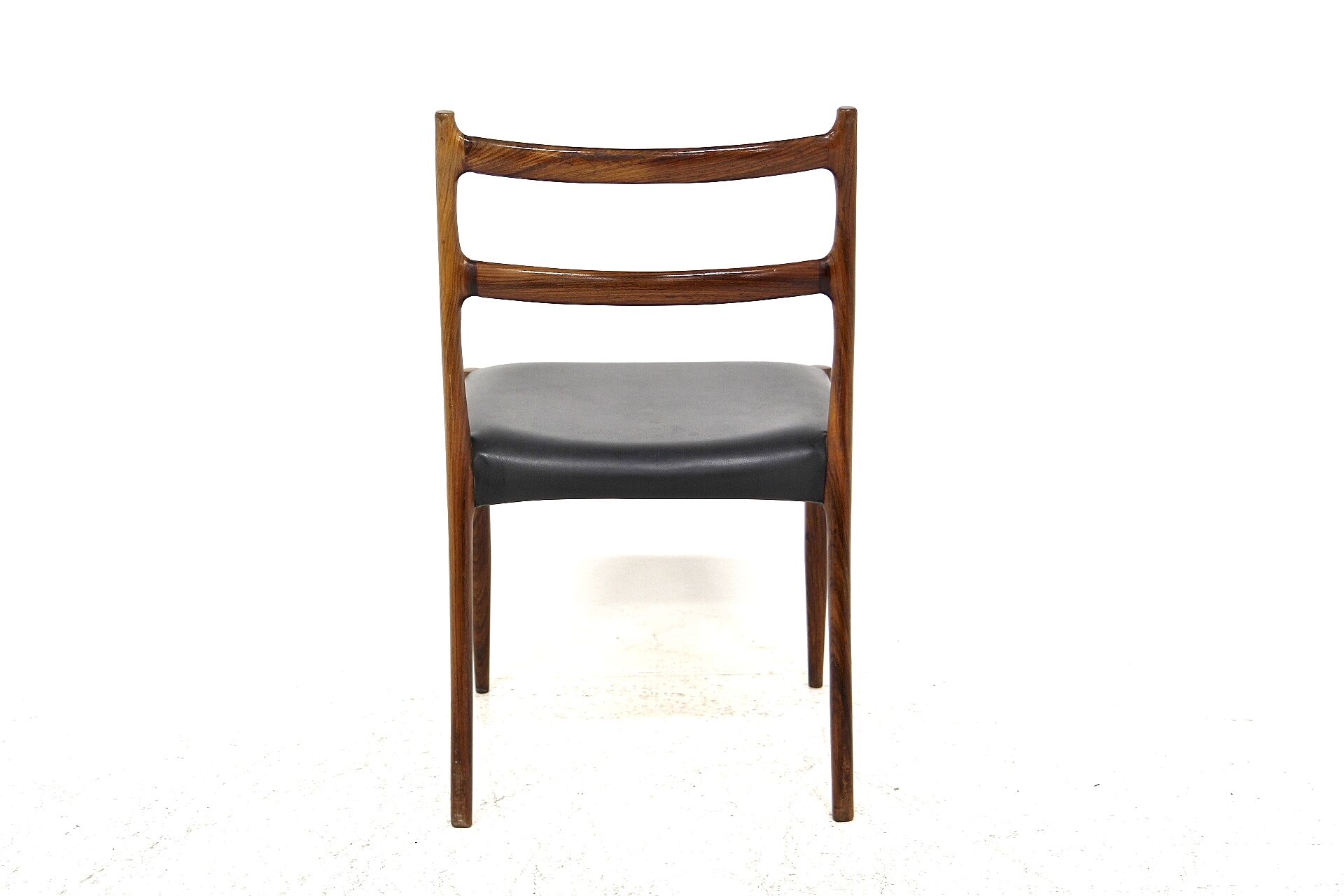 Leather and rosewood chair, Søren Ladefoged, SL Møbler, Denmark, 1960