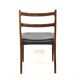 Leather and rosewood chair, Søren Ladefoged, SL Møbler, Denmark, 1960