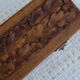 Old fan box, carved wood, Clapes abanicos, Barcelona