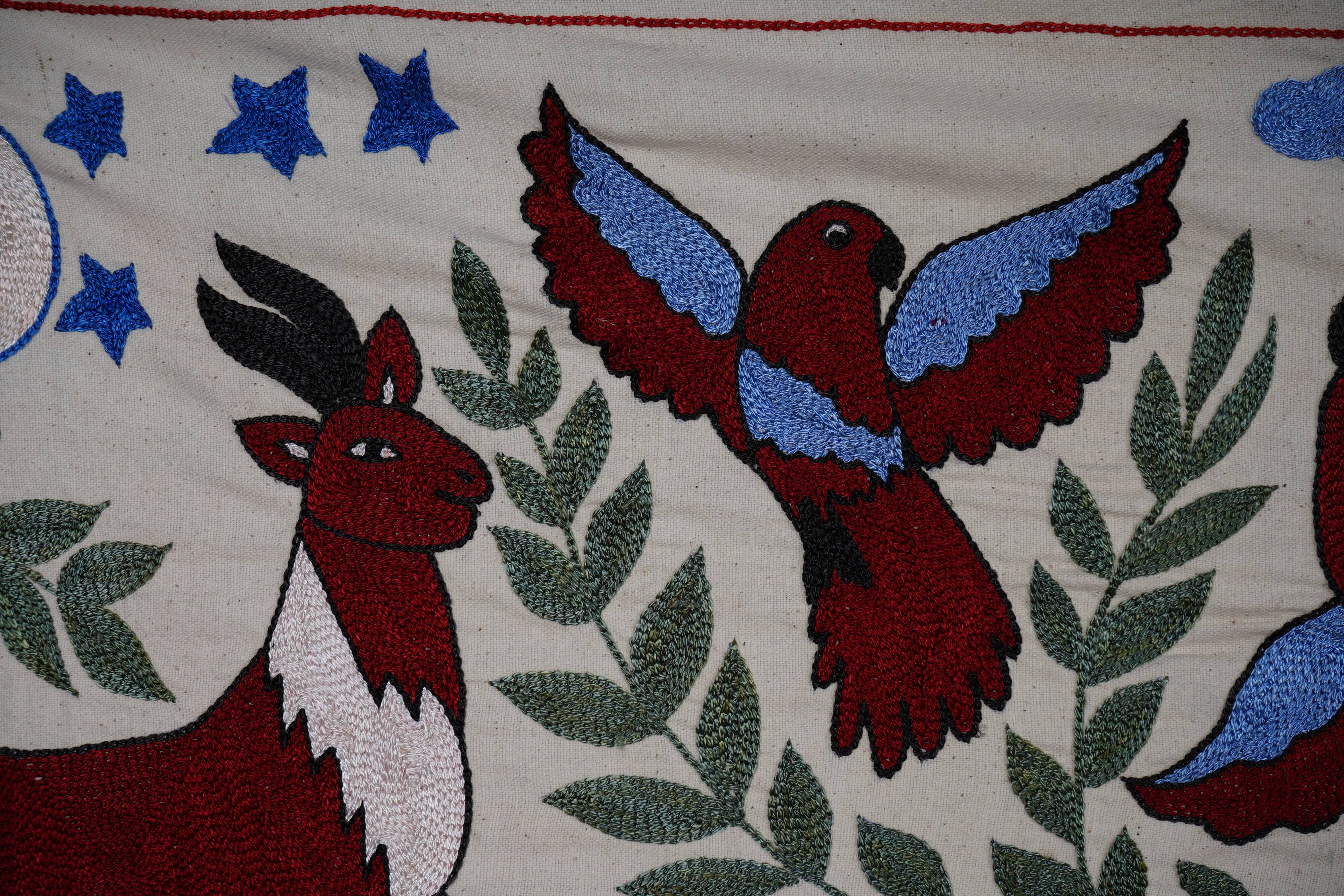 Hand-knotted rug, vintage Turkish rug 50x144 cm