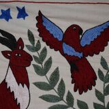 Hand-knotted rug, vintage Turkish rug 50x144 cm