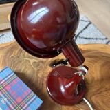 Red Bakelite table lamp, 1960s