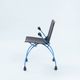 Postmodern metal leather chair by Boonzaaijer Mazairac, 1980s, Netherlands