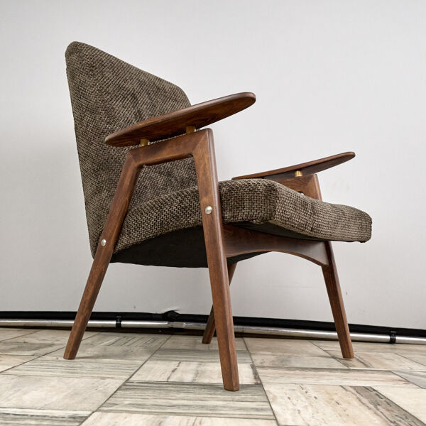 Fauteuil vintage par Jaroslav Smidek pour TON, années 1960, Tchécoslovaquie