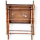 Table d’appoint pliante en faux bambou, époque 1900