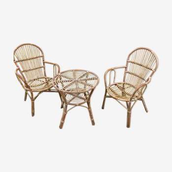 Rattan lounge set