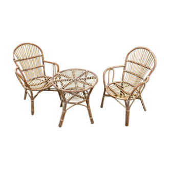 Rattan lounge set