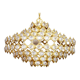 Palwa chandelier in crystal and brass