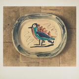 Pablo Picasso numérotée 84/100, lithographie céramique 1967